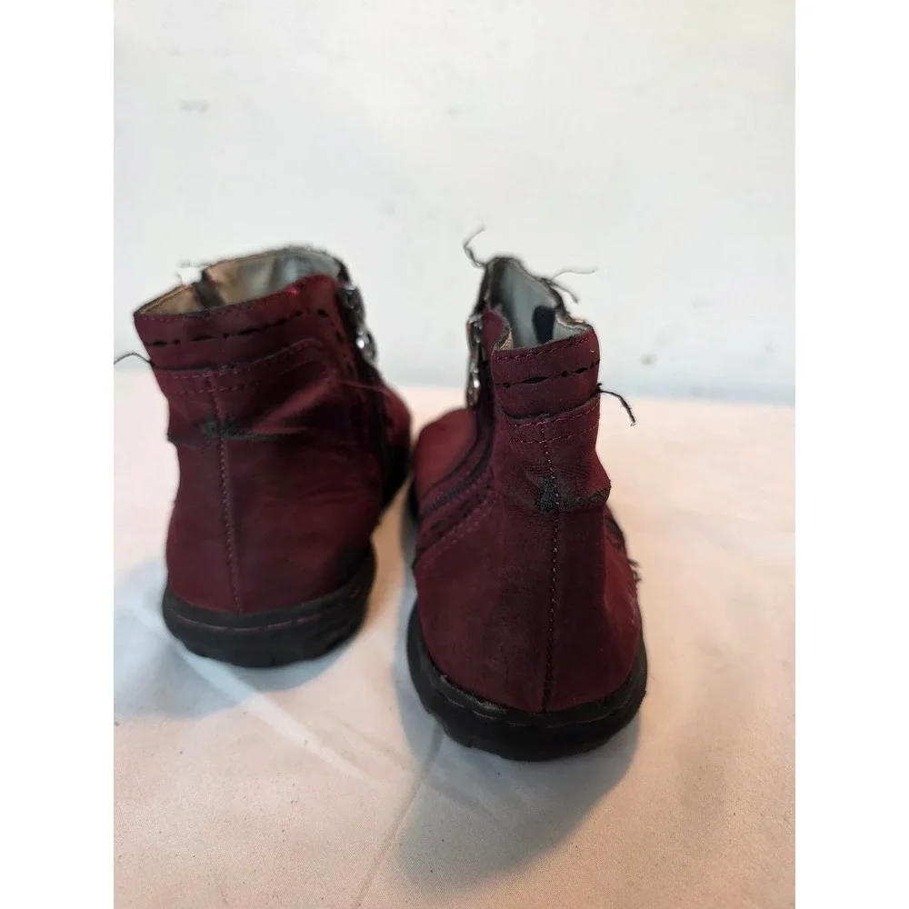 JBU by Jambu Juno Burgundy Vegan Leather Laser Cut Ankle Boots JB19JNO03 Mens 7M